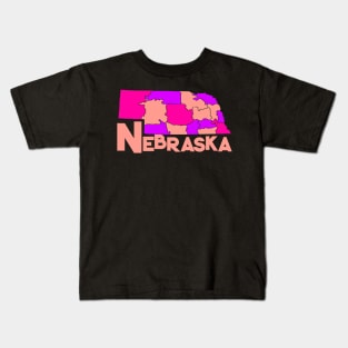 USA state: Nebraska Kids T-Shirt